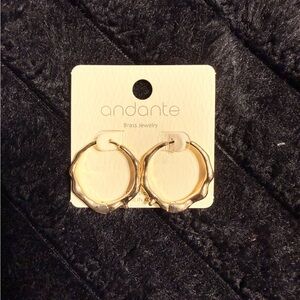 Andante Gold Hoop Earrings